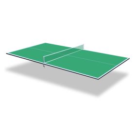 7*4ft Green Mid-Size Ping Pong Conversion Top Foldable & Portable Table Tennis Table Top for Indoor Games