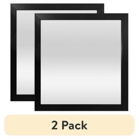 (2 pack) 16'' x 16'' Basic Black Mirror