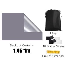 Blackout Shades Window Cover Grey Blackout Curtains (Option: W13627251)